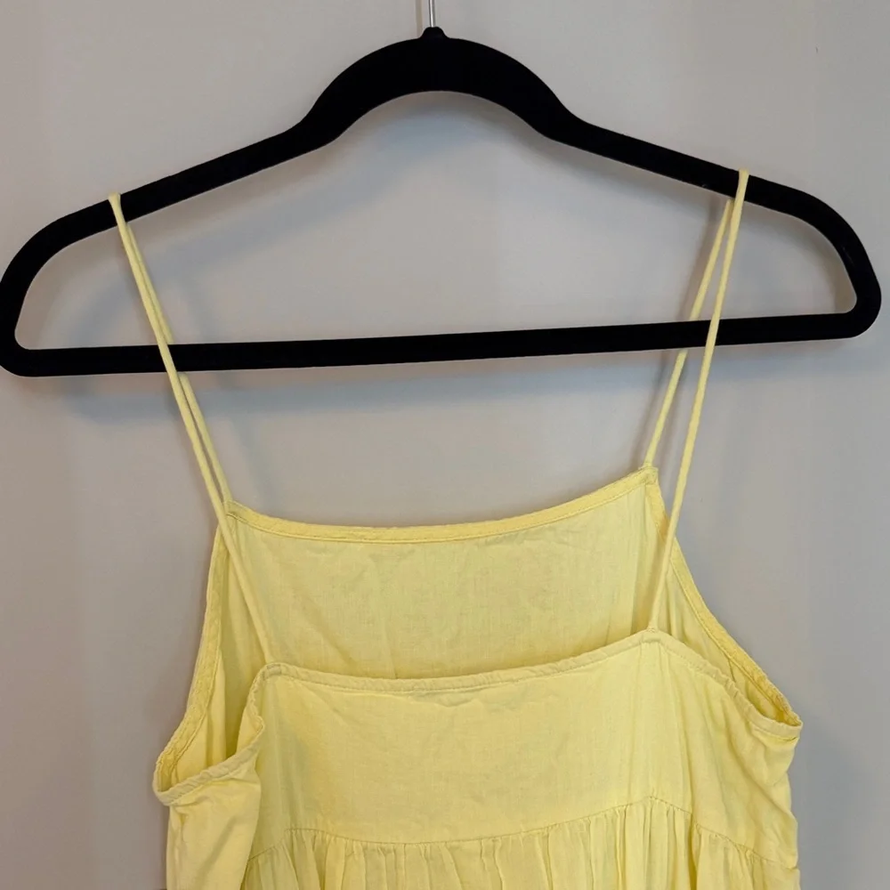 Mango Yellow Tiered Maxi Dress - Picture 5 of 7